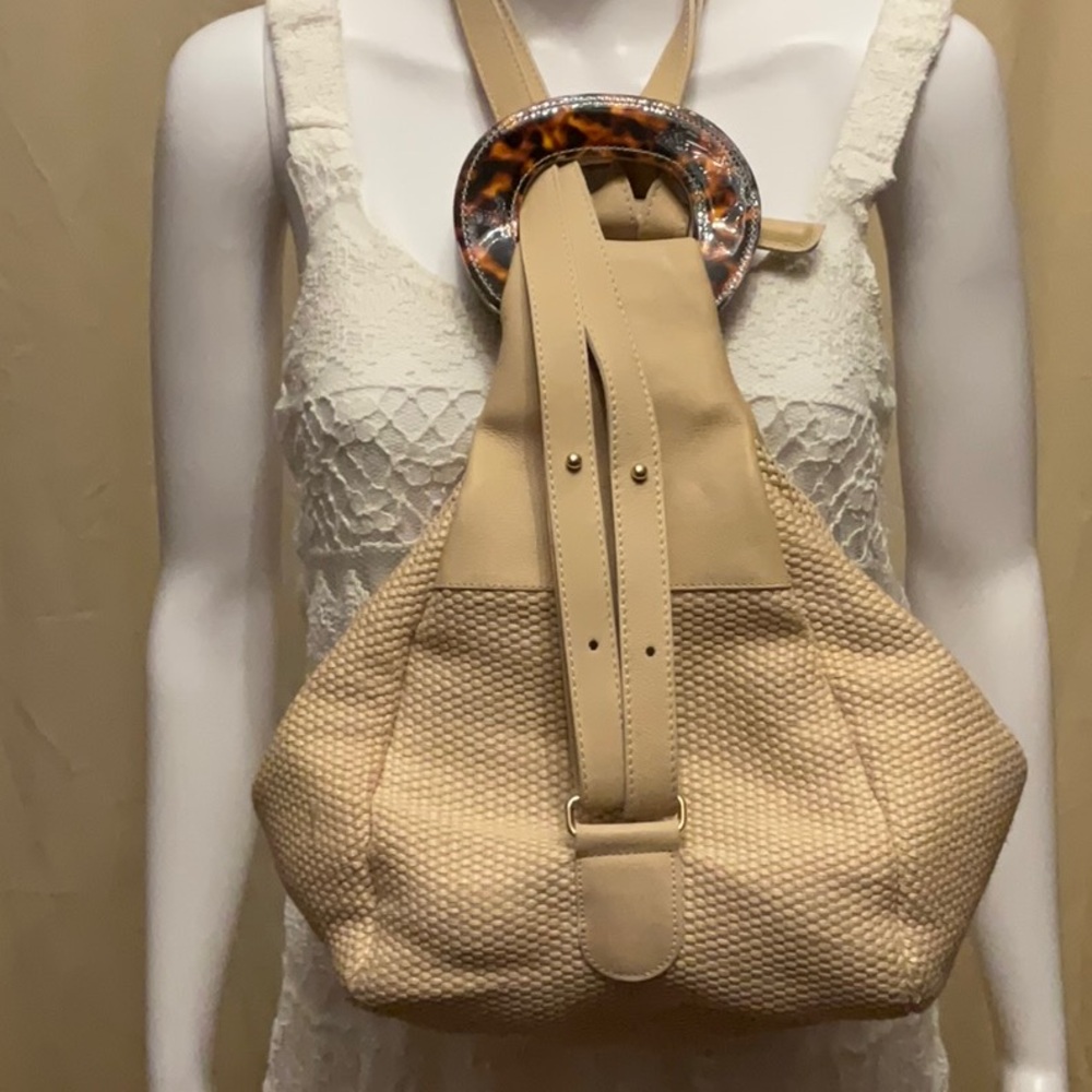 Stylish Beige and Tortoiseshell Women's Bag by Russell and Bromley - Picture 4 of 8